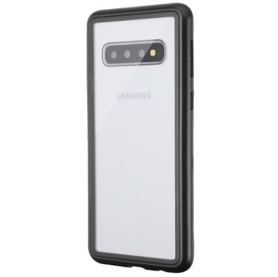 Husa Magnetic Case 360&amp;deg; pentru Samsung Galaxy S10, Negru foto