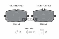 TEXTAR 2294201 set placute frana,frana disc foto