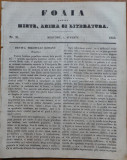 Foaia pentru minte , inima si literatura , nr. 32 , 1853 , Brasov , Muresanu