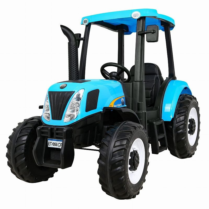 Tractor electric copii, 2 motoare 200W, roti spuma EVA, telecomanda, lumini  LED, MP3 | arhiva Okazii.ro