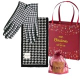 Cumpara ieftin Set cadou fular si manusi pepit