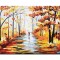 Tablou indragostiti gigant pictat manual living, dormitor, Impreuna pentru totdeauna, 140x80cm ulei in cutit efect 3D