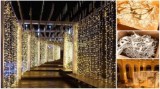 Perdea luminoasa profesionala, perdea luminoasa de exterior 2 m inaltime, Instalatie led cu sistem flash, Calitate Premium, Lumina Alba Calda/Rece, l, Recolight Decor
