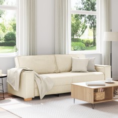 Canapea de 3 locuri vidaXL din in, 180 cm