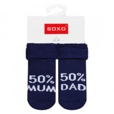 Soxo Șosete bebeluși 50% Mum 50% Dad nr 16-18, 1 buc