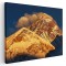 Tablou canvas Muntele de aur Everest la apus, albastru, maro 1165 Tablou canvas pe panza CU RAMA 30x40 cm