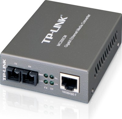 MEDIA CONVERTOR TP-LINK RJ45 1000M la fibra SC multi-mode 1000M, Full-duplex, pana la 550m, montabil in sasiu &amp;quot;MC200CM&amp;quot; foto