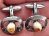 (200) SET BUTONI DIN ARGINT, SET VANATORESC CU DINTI CAPRIOR, MODEL SUPERB, VINTAGE, ARGINT 925, IDEAL PENTRU CADOU VANATOR