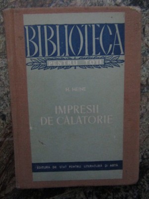 Impresii de calatorie &amp;ndash; H. Heine foto