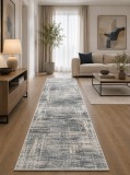 Cumpara ieftin Traversa Anny 68x300cm Gri Festonata Polipropilena Antialergica Abstract Living Dorm