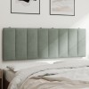 VidaXL Pernă tăblie de pat, Hanko, gri deschis, 120 cm, catifea 374661