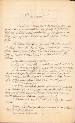 HST A1796 Act scris și semnat olograf 1923 Sabin Evuțian la Brad jud Hunedoara foto