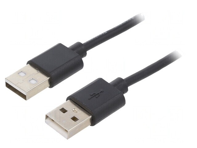 Cablu USB 2.0 A-A 1m Negru