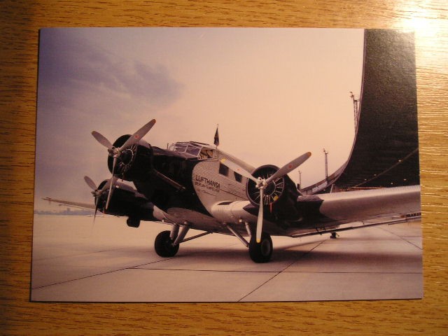 QW28 - Tematica aviatie 5 - Lufthansa - JU52 - D - AQUI - Berlin - Tempelhof