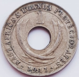 2285 Africa de Est 1 cent 1911 George V Uganda km 7