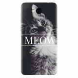 Husa silicon pentru Huawei Y6 2017, Meow Cute Cat