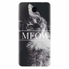 Husa silicon pentru Huawei Y5 2017, Meow Cute Cat
