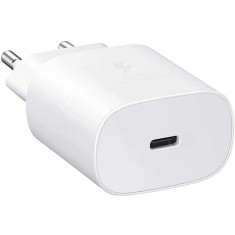 Incarcator Priza Fast Charging, 25W, USB Type C, Fara Cablu, Compatibil Toata Seria Galaxy S21, Alb foto