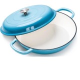 Casserole din Fonta Emailata Premium 30x9cm Versatila si Extrem de Rezistenta Handy KitchenServ