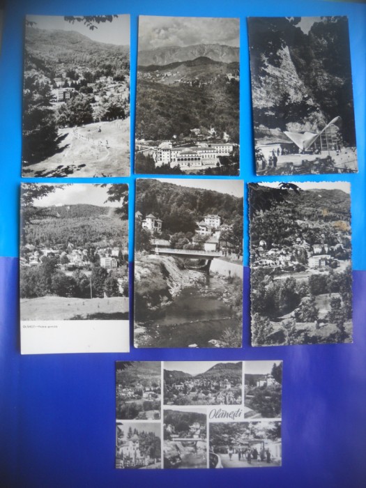 HOPCT LOT NR 324 OLANESTI ..JUD VALCEA -7 CARTI POSTALE-RPR-CIRCULATE