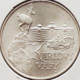586 Cehoslovacia 50 Korun 1991 Karlovy Vary km 157 argint