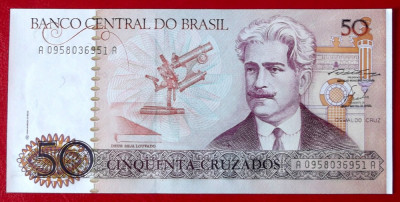 Brazilia 50 Cruzados n.d. (1986) P210a sign.23 UNC necirculata ** foto