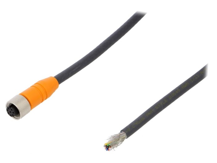 Cablu M12 8 pini 2m IP67