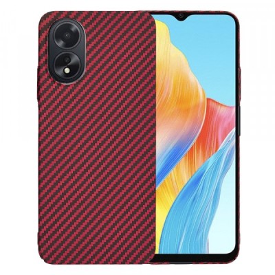 Husa pentru Oppo A18 / A38, Techsuit, Carbonite FiberShell, Rosie foto