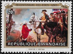 RWANDA 1976 20c 200 ani independenta SUA foto