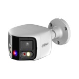 Camera de exterior IP Dahua WizSense TiOC Duo Active Deterrence, 2 x 4 MP, 180, lentila 2.8 mm, lumina alba 20 m, IR 25 m, microfon, slot card, PoE -