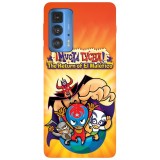 Husa compatibila cu Motorola Edge 20 model Mucha Lucha El malefico, Silicon, TPU, Viceversa, Transparent, Carcasa