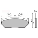 Placute Frana Fata Moto Honda MX_NEW 225101500RM, Material Organic - Dimensiuni in Poza