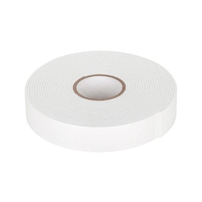 Banda dublu adeziva 20x1.5mm 5m alba foto