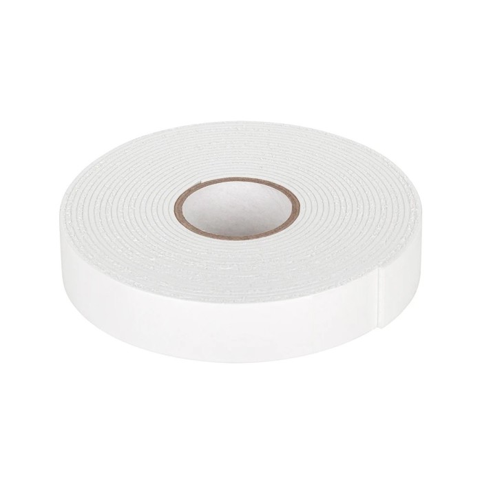 Banda dublu adeziva 20x1.5mm 5m alba