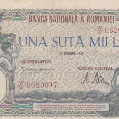 100000 LEI 20 DECEMBRIE 1946 /UNC