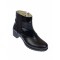 OFERTA MARIMEA 37 - Ghete dama din piele naturala, cu fermoar, NEGRU - LMVS20N