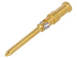 Pin tată cupru nichelat aurit 1mm2 crimpat 10A