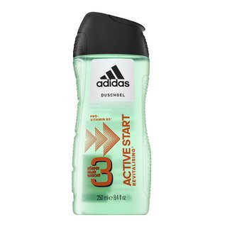Adidas 3 Hair &amp;amp;amp; Body Active Start Gel de duș bărbați 250 ml foto