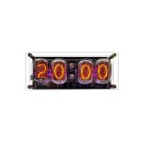 Ceas electronic vintage Nixie cu tuburi IN-12, RGB, telecomanda IR, afisaj ora data, cronometru, alarma, USB-C