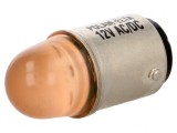 Lampă LED portocalie 12V BA15D