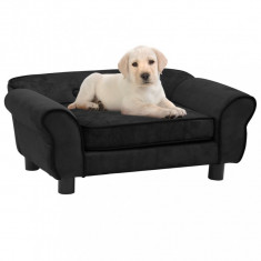 Canapea pentru caini, negru, 72x45x30 cm, plus foto