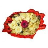 Autocolant decorativ, Gaura in perete, Planete, Multicolor, 83 cm, 219ST-2