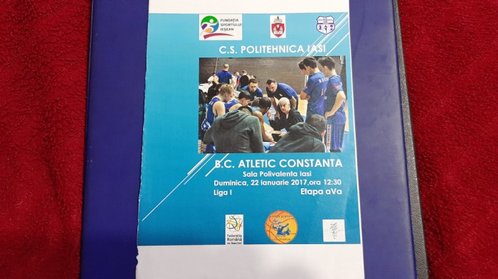 program CS Poli Iasi - BC Atletic Constanta