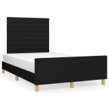VidaXL Cadru de pat fără saltea Negru 120x190 cm țesătură 3270522