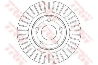 Disc frana CITROEN C-CROSSER ENTERPRISE (2009 - 2016) TRW DF6174 foto