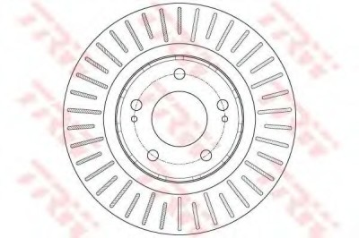 Disc frana MITSUBISHI OUTLANDER I (CU) (2001 - 2006) TRW DF6174 foto