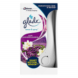 Set Aparat si Odorizant GLADE Lavender 18 ml, Set Odorizant de Camera cu Rezerva GLADE, Rezerva cu Odorizant de Camera GLADE, Set GLADE Odorizant cu R