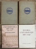 Lot 4 carti Istoria Universității Al I Cuza Iași 1860 1960 1985 1986, 1970
