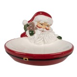 Cumpara ieftin Bol Mos Craciun ceramica 16x19x3 cm, 10 cm