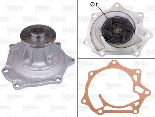 VALEO 506731 Pompă de apă, răcire motor